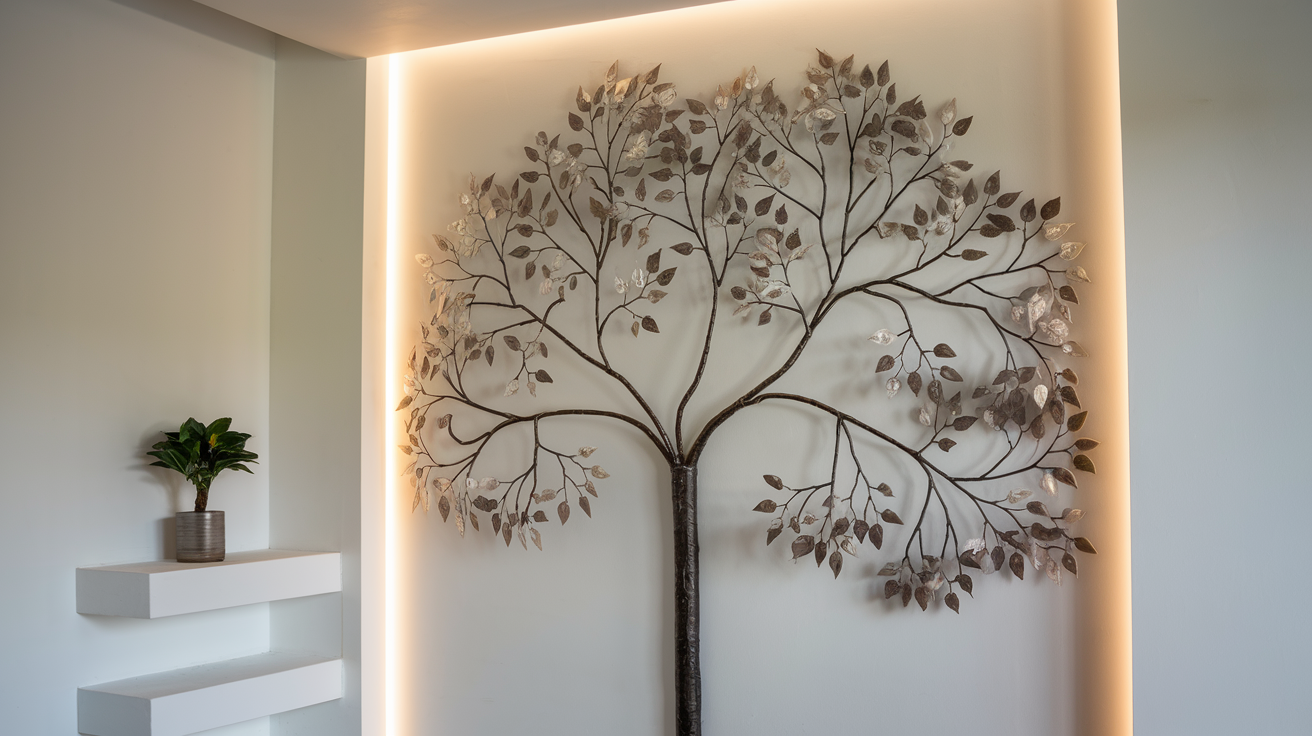 Vinyl tree decals for storage solutions