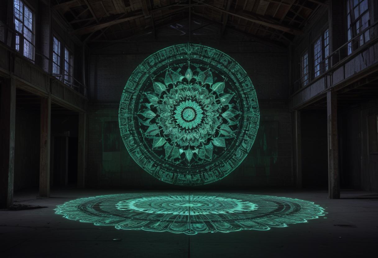 Glow-in-the-dark-mandala-art