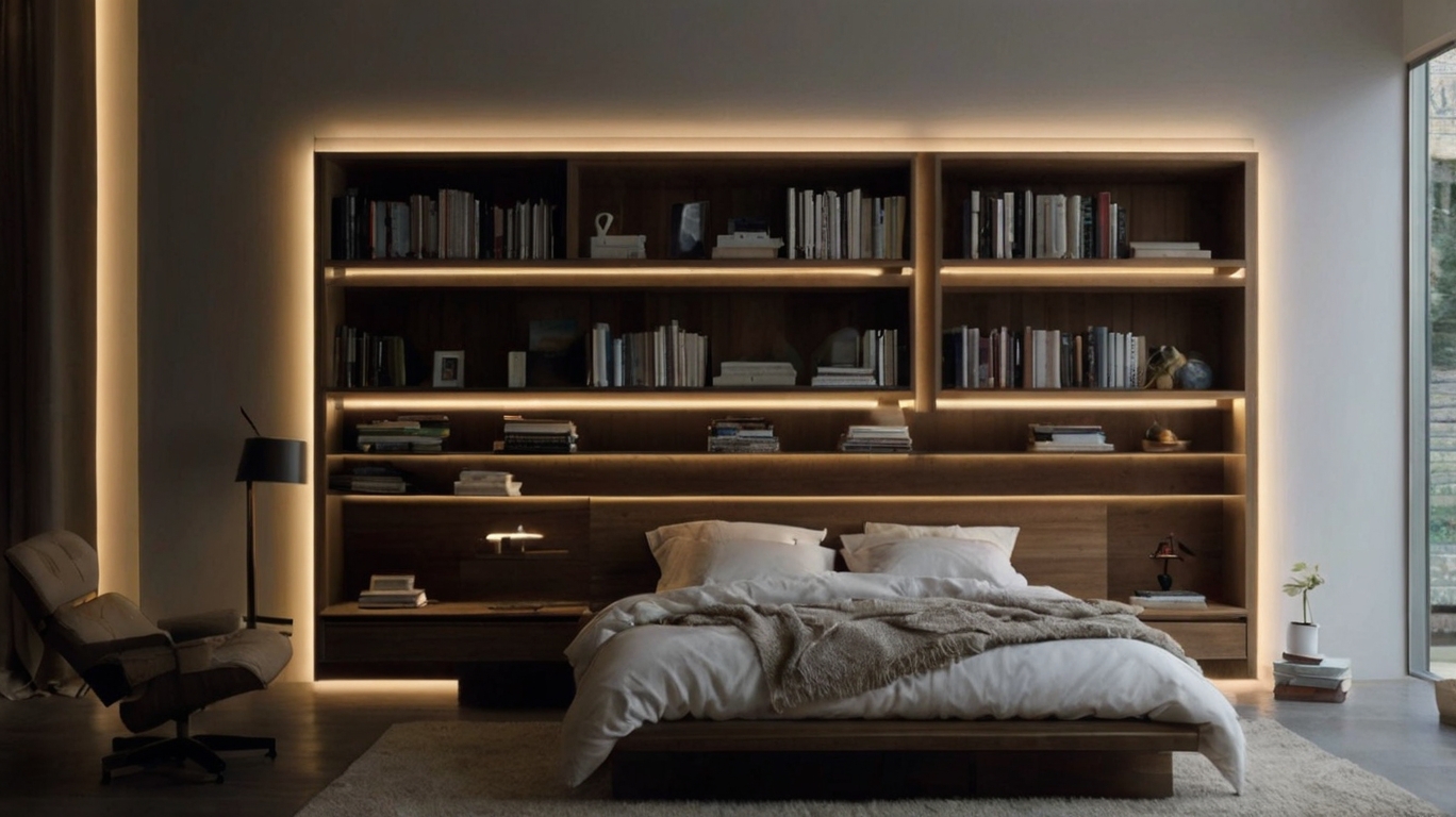 Bookshelf Headboards for Literature Lovers