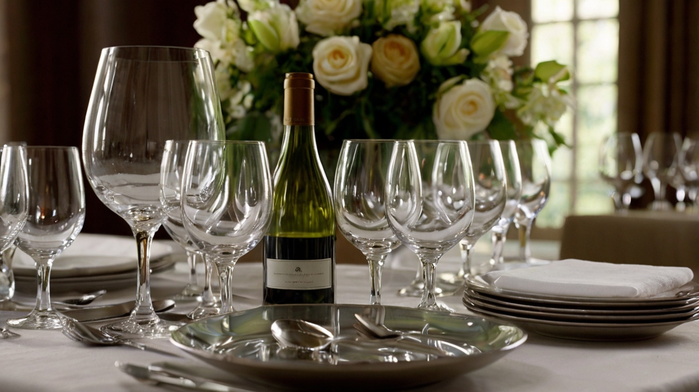 Strategic Placement of Cutlery and Glassware