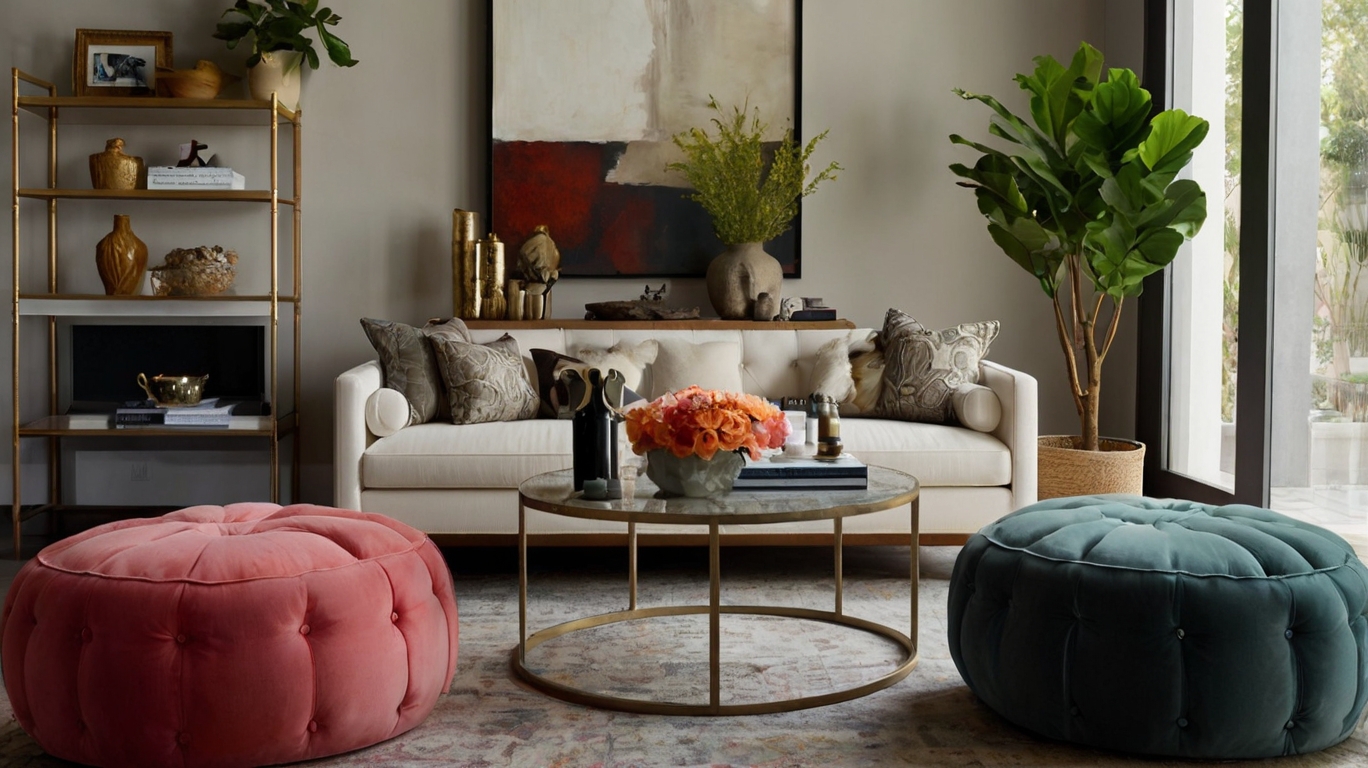5 Brilliant Ottoman & Pouf Tricks a Versatile Decor Ideas