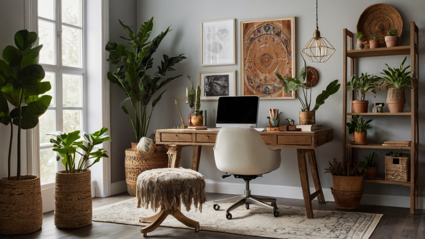 Creating a boho home office 5 Boho Home Office Essentials for a Productive Workspace