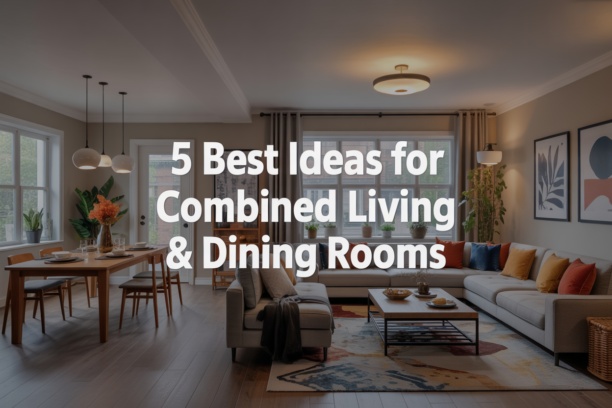 5 best ideas to decorate my living room and dining room combined
