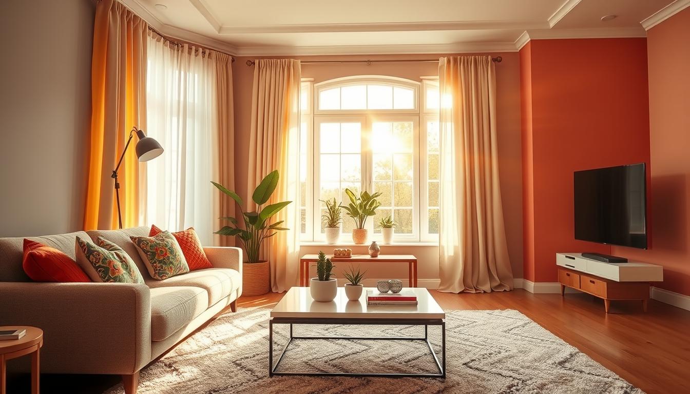 Before&after makeovers –quick changes by curtains, rugs, wall color